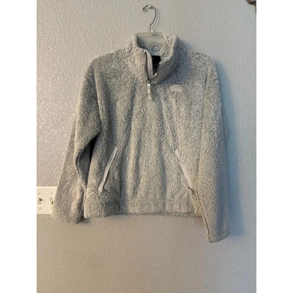 North Face fuzzy sweatshirt size medium